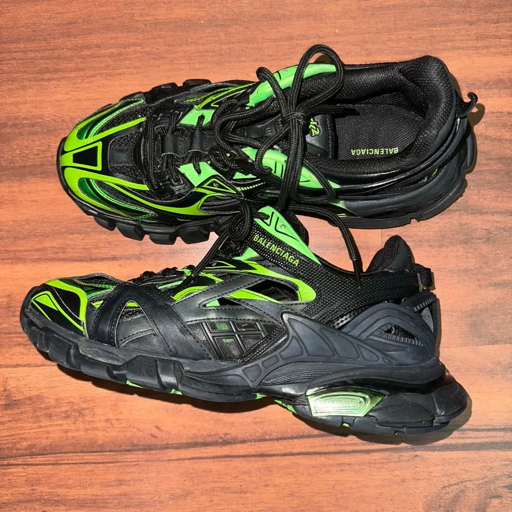 Balenciaga | Shoes | Black Green Balenciaga Track 2s | Poshmark